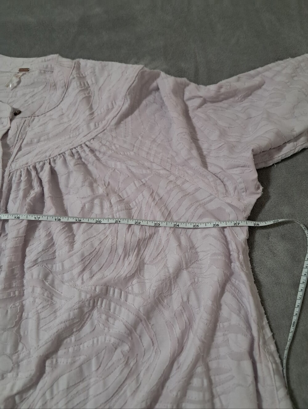 Free People Can't Stop Dreaming Oversized Tunic in Lavender Falling Petal Small - Picture 9 of 10